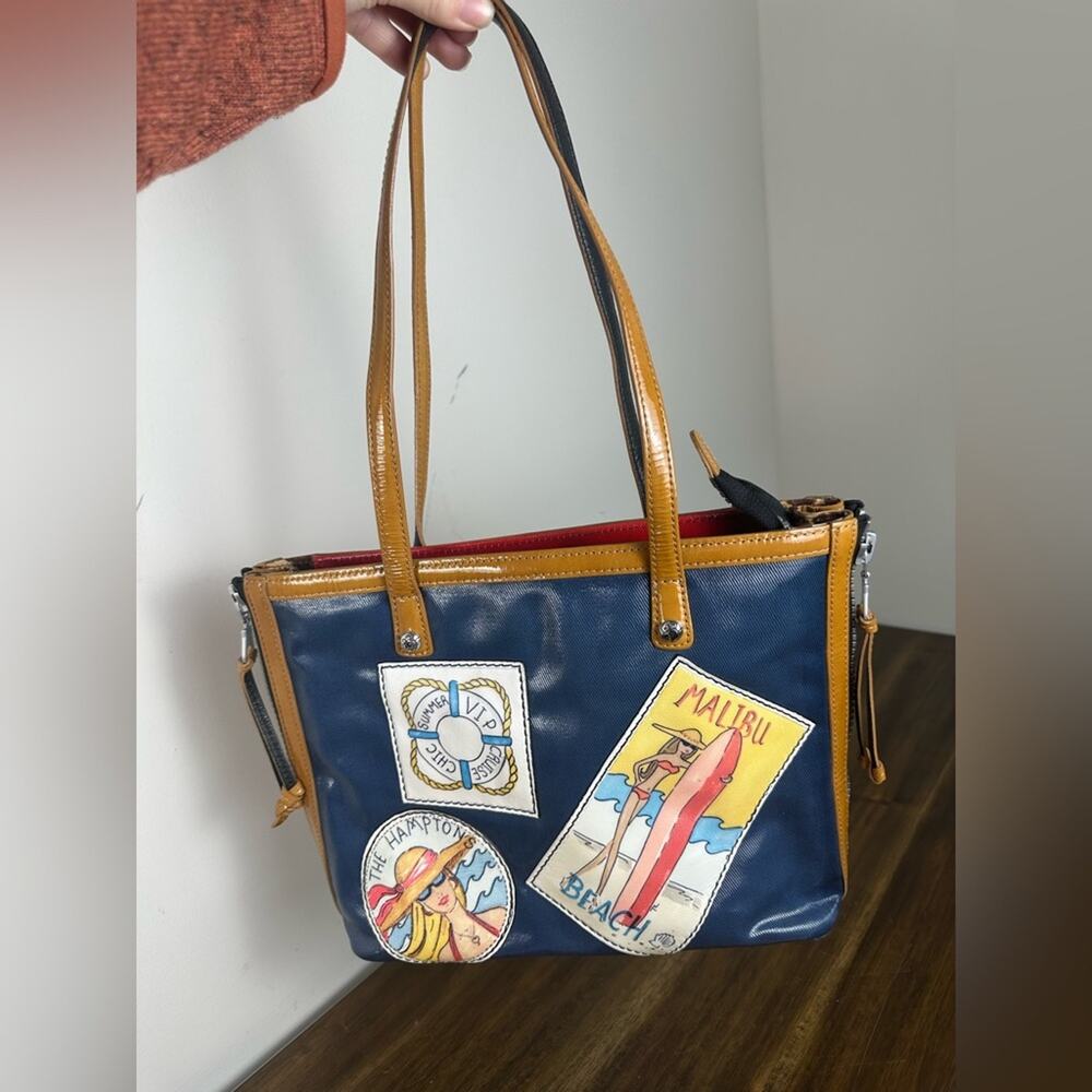 Brighton Riviera Fashionista VIP Leather Tote EUC Rare